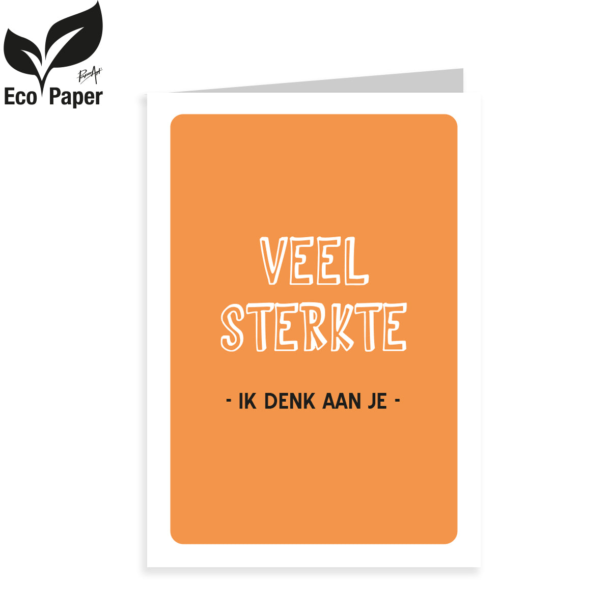 Kadokaart Eco Viva - Veel sterkte -ik denk aan je- 20 stuks