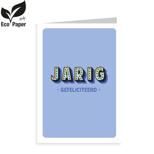Kadokaart Eco Viva - Jarig -gefeliciteerd- 20 stuks