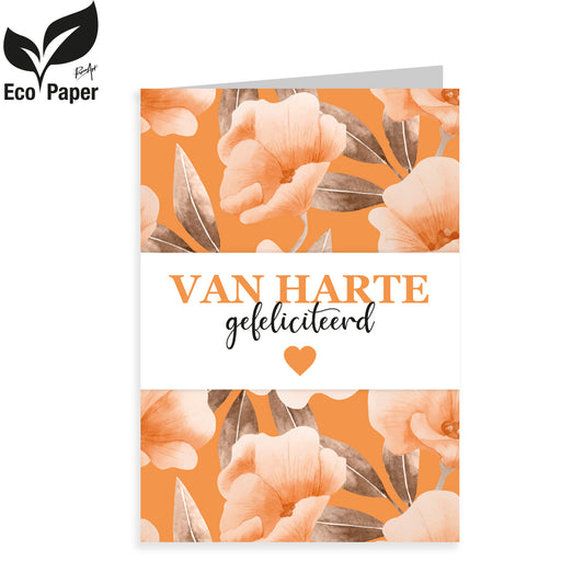 Kadokaart Eco Viva - Van harte gefeliciteerd 20 stuks