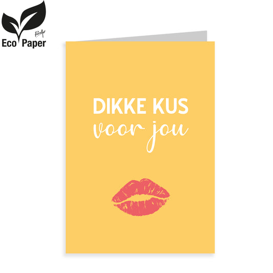 Kadokaart Eco Viva - Dikke kus voor jou 20 stuks