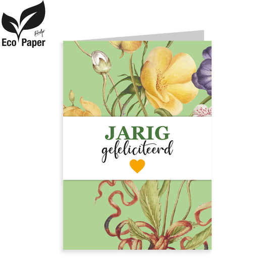 Kadokaart Eco Viva - Jarig gefeliciteerd 20 stuks