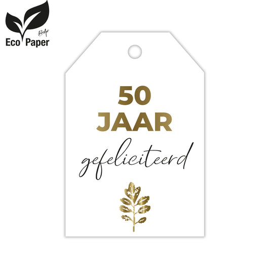 Kadokaart Eco Joy - 50 jaar - gefeliciteerd 20 stuks