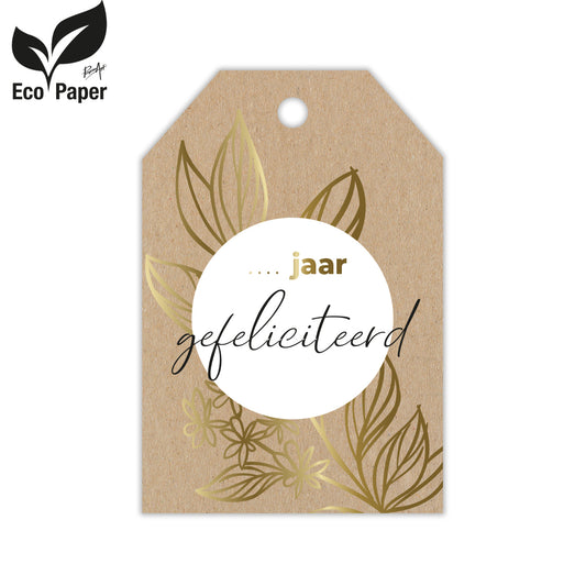 Kadokaart Eco Joy -  Jaar - gefeliciteerd 20 stuks