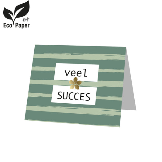 Kadokaart Eco Posh - Veel succes 20 stuks