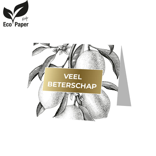 Kadokaart Eco Posh - Veel beterschap 20 stuks