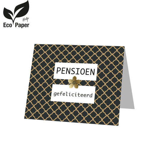 Kadokaart Eco Posh - Pensioen gefeliciteerd 20 stuks
