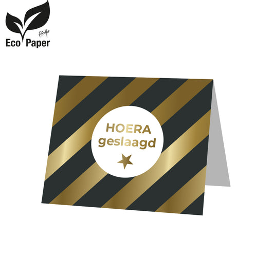 Kadokaart Eco Posh - Hoera geslaagd 20 stuks