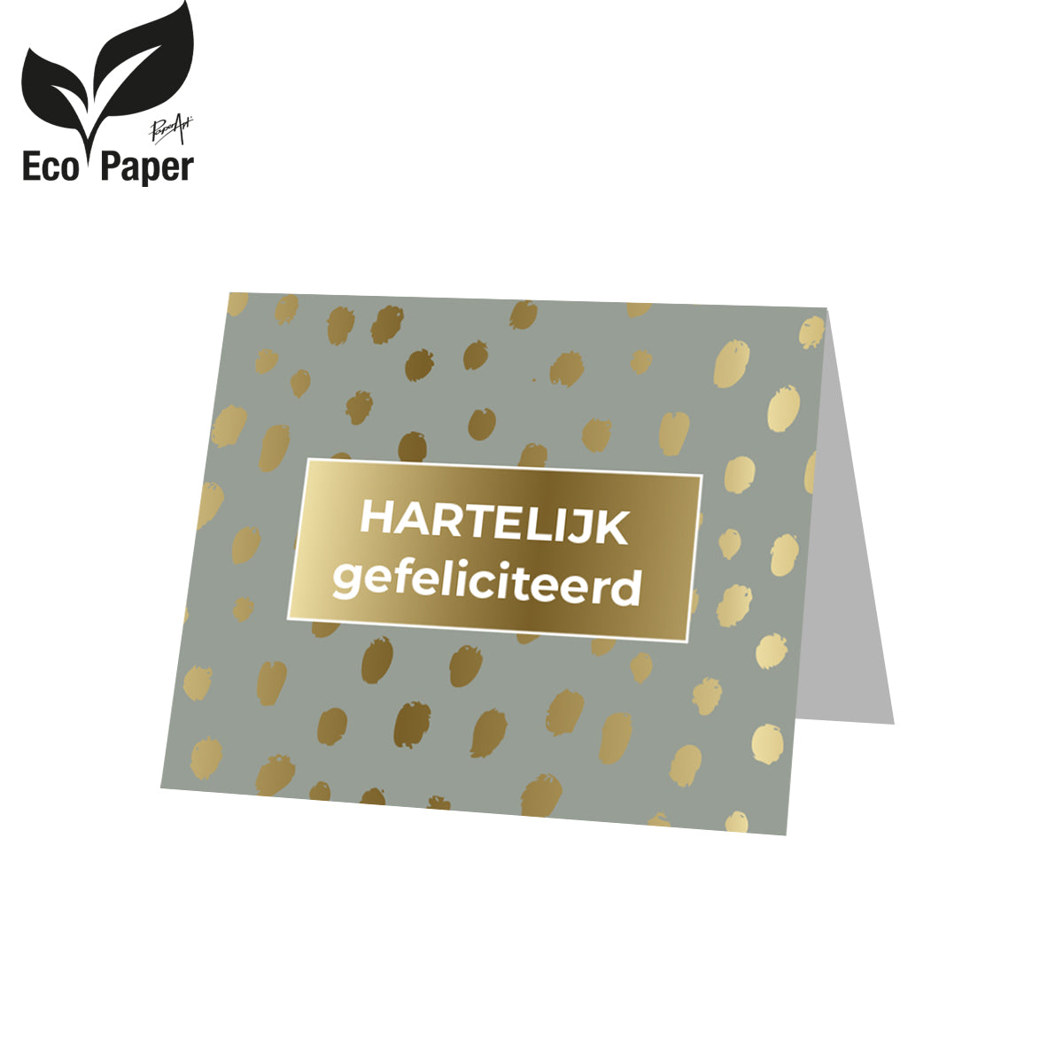 Kadokaart Eco Posh - Hartelijk gefeliciteerd 20 stuks