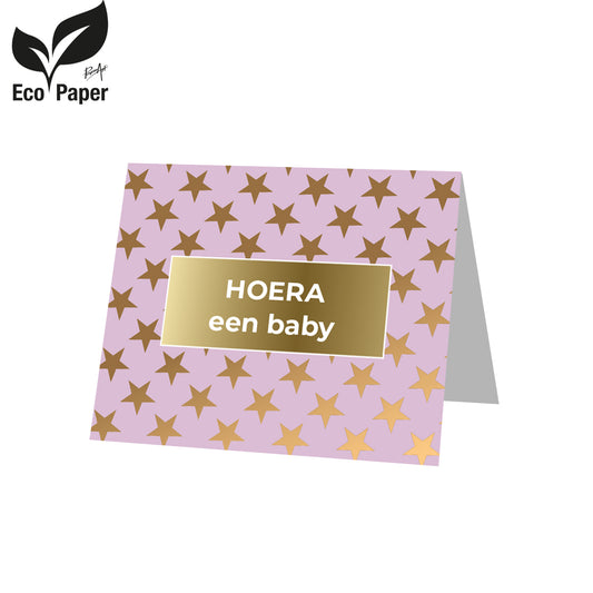 Kadokaart Eco Posh - Hoera een baby 20 stuks
