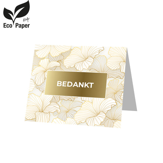 Kadokaart Eco Posh - Bedankt 20 stuks