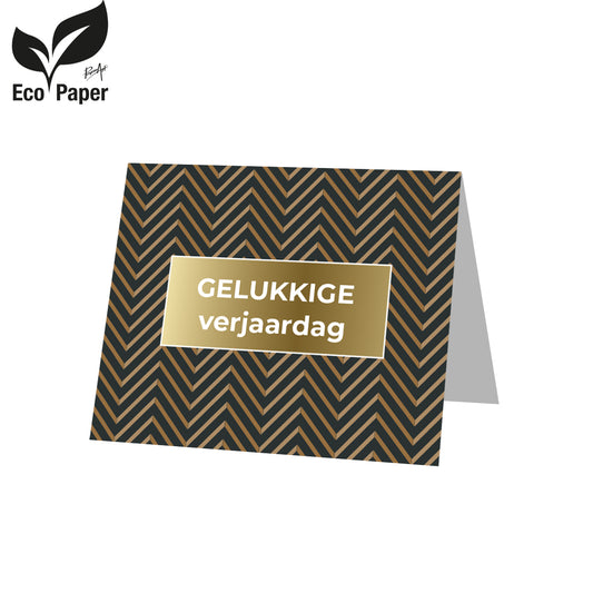 Kadokaart Eco Posh - Gelukkige verjaardag 20 stuks