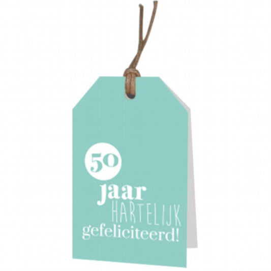 Kadokaart Part30 - 50 jaar Hartelijk gefeliciteerd 12 stuks