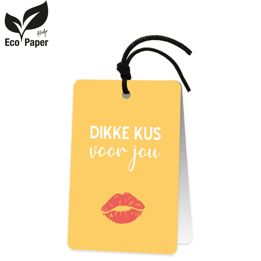 Wenskaart DIKKE KUS voor jou 6 stuks