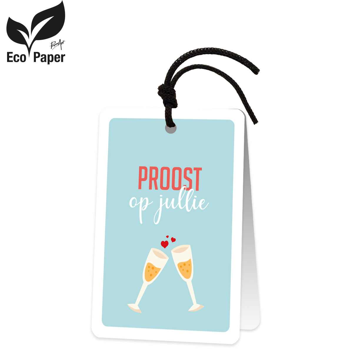 Wenskaart PROOST op jullie 6 stuks