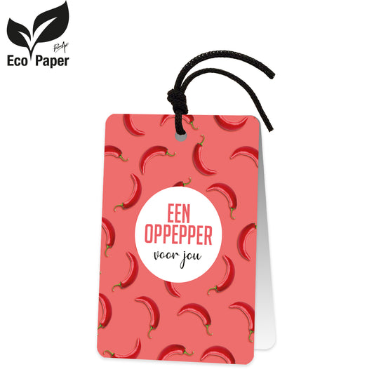 Wenskaart EEN OPPEPPER voor jou 6 stuks