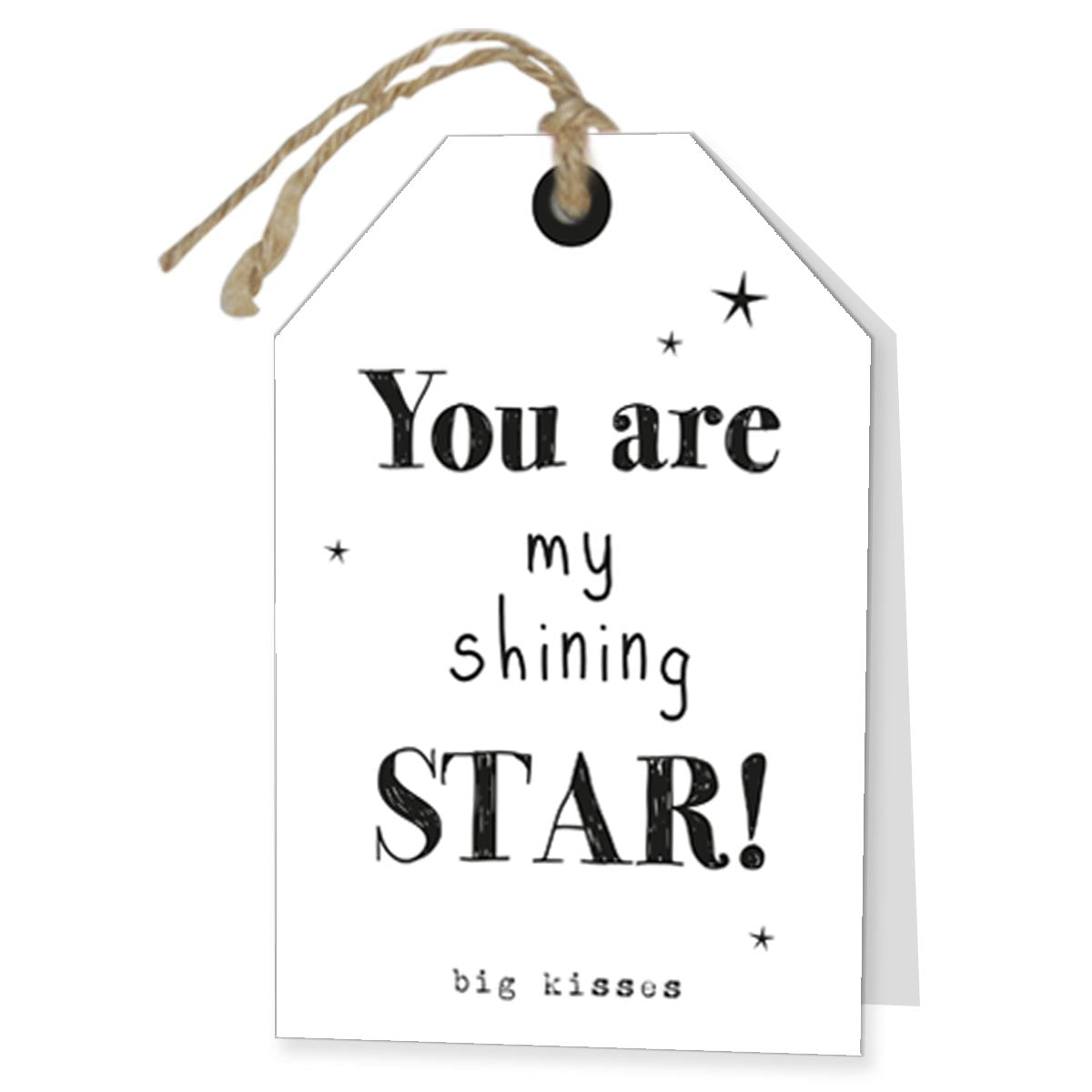 Wenskaart You are my shining star 6 stuks
