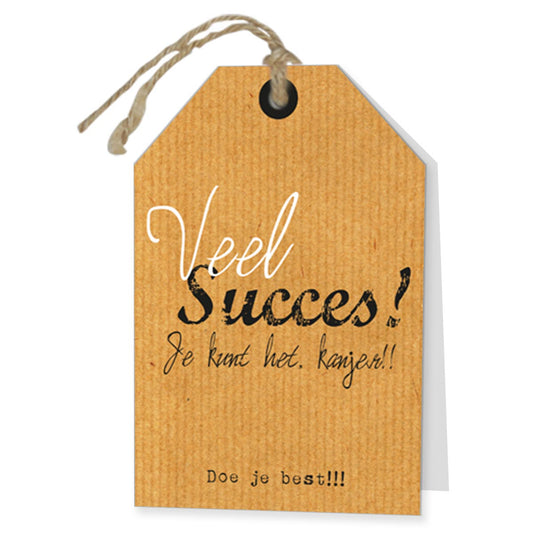 Wenskaart Veel succes! 6 stuks
