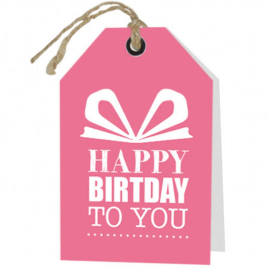 Wenskaart Happy birthday to you 6 stuks