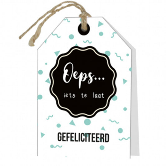 Wenskaart Oeps te laat 6 stuks