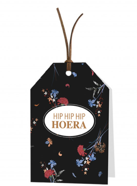 Wenskaart Hip hip hip Hoera 6 stuks