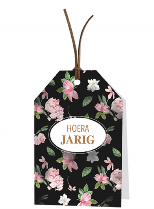Wenskaart Hoera jarig 6 stuks