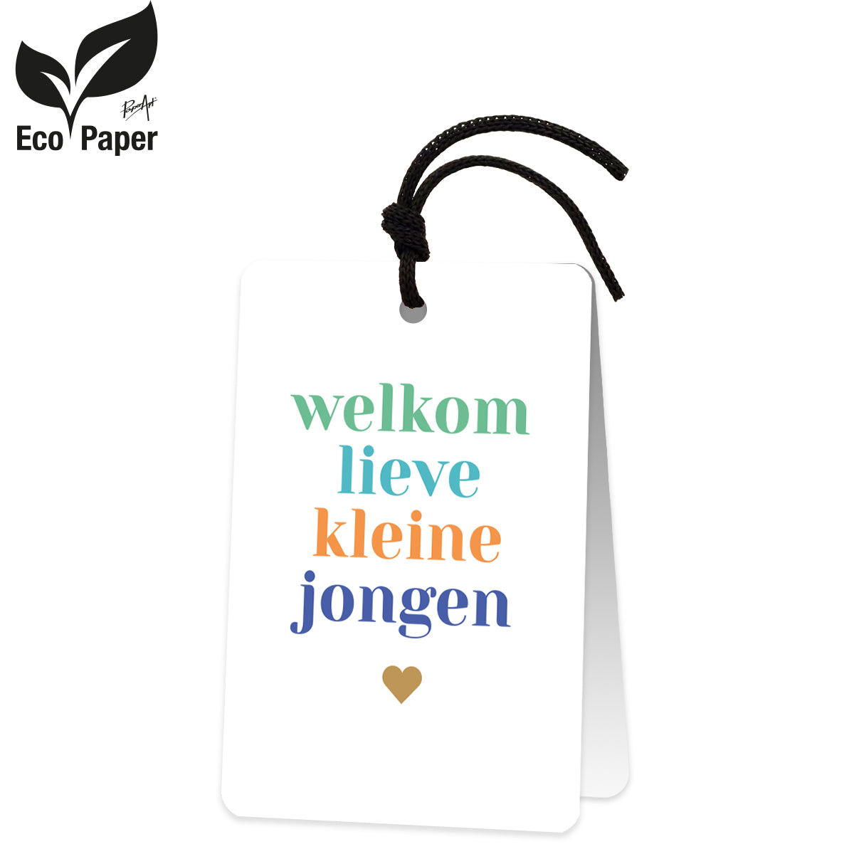 Wenskaart Welkom lieve kleine jongen 6 stuks