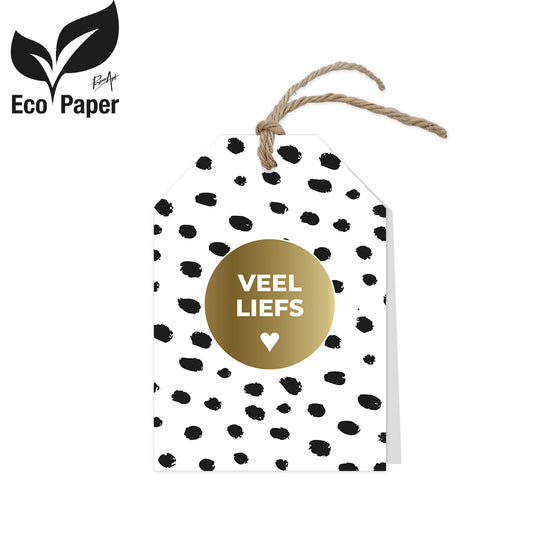 Wenskaart Veel liefs 6 stuks