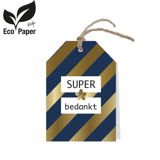 Wenskaart Super bedankt 6 stuks