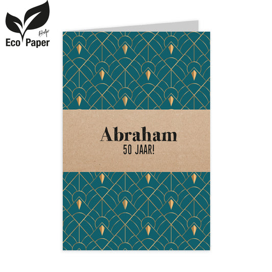 Greeting card Abraham 50 years 6 pieces