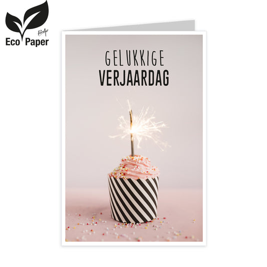 Wenskaart Gelukkige verjaardag 6 stuks