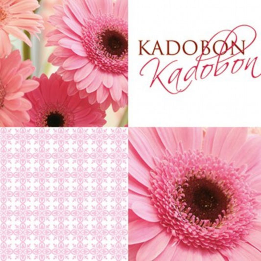 Kadobon Present - Pink Gerbera 12 stuks