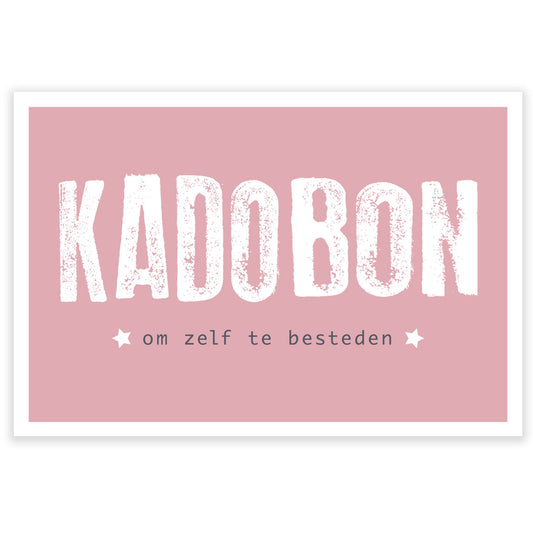 Kadobon Fortuna - Pink Grunge 20 stuks