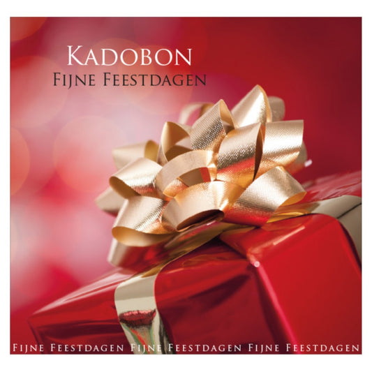 Kadobon Present - Holidays Red 12 stuks