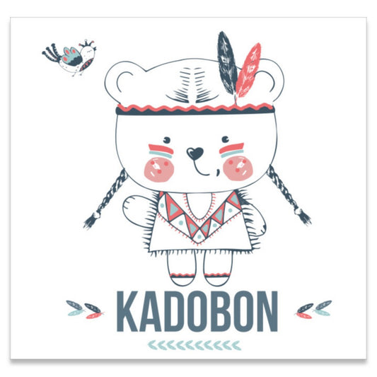 Kadobon Present - Indian Bear 12 stuks