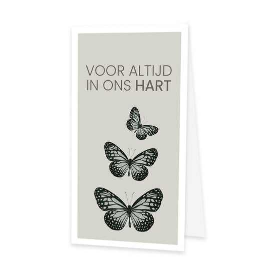 Rouwkaart Sereen - Voor altijd in ons hart 25 stuks