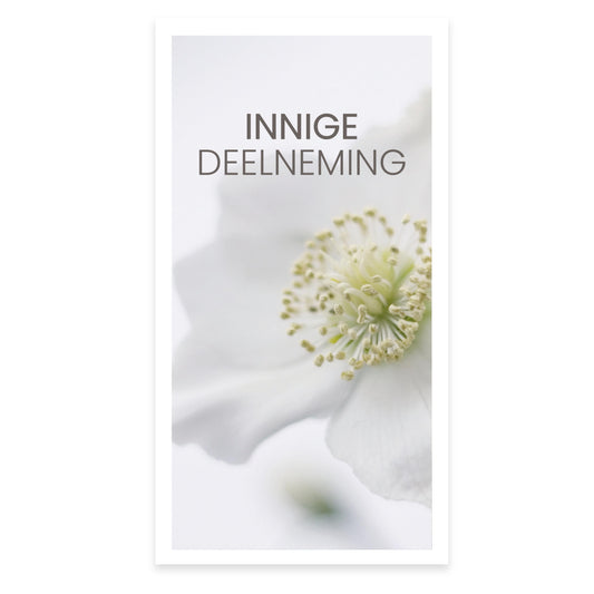 Rouwkaart Sereen - Innige deelneming 25 stuks