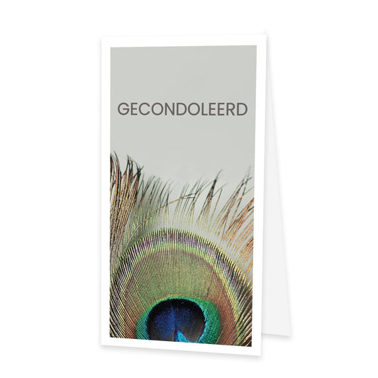 Rouwkaart Sereen - Gecondoleerd 25 stuks