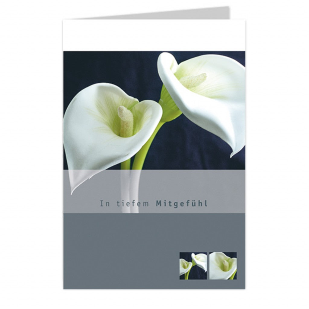 Rouwkaart Elements DE - In tiefem Mitgefuhl 6 stuks