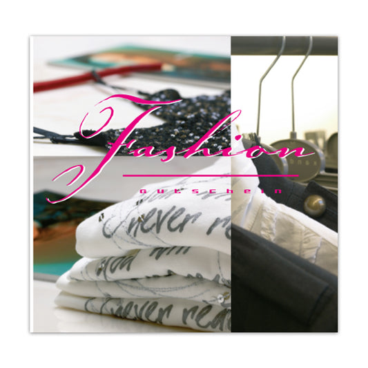 Gift voucher Present DE - Gutschein - Fashion in Pink 12 pieces