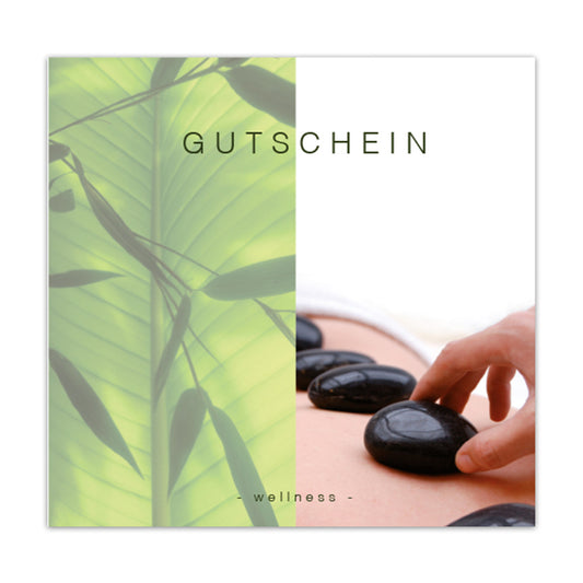 Geschenkgutschein Present DE - Gutschein - Wellness Leafs 12 Stück