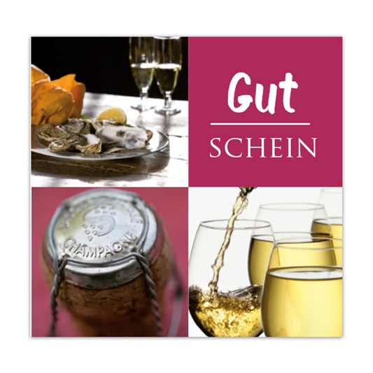 Geschenkgutschein Present DE - Gutschein - Champagner und Wein 12 Stück