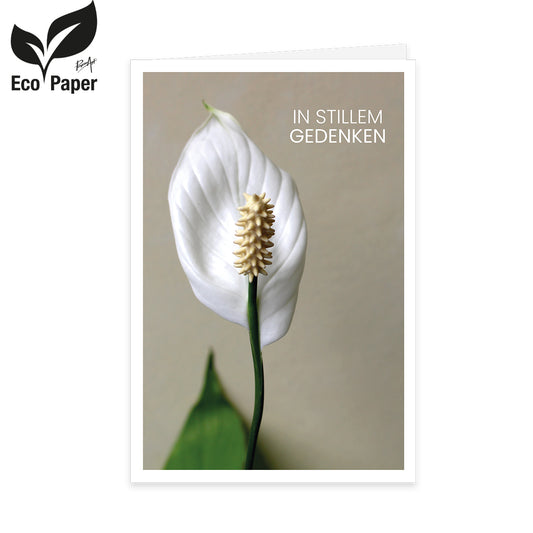 Trauerkarte Eco Serene DE – In stiller Erinnerung 6 Stück