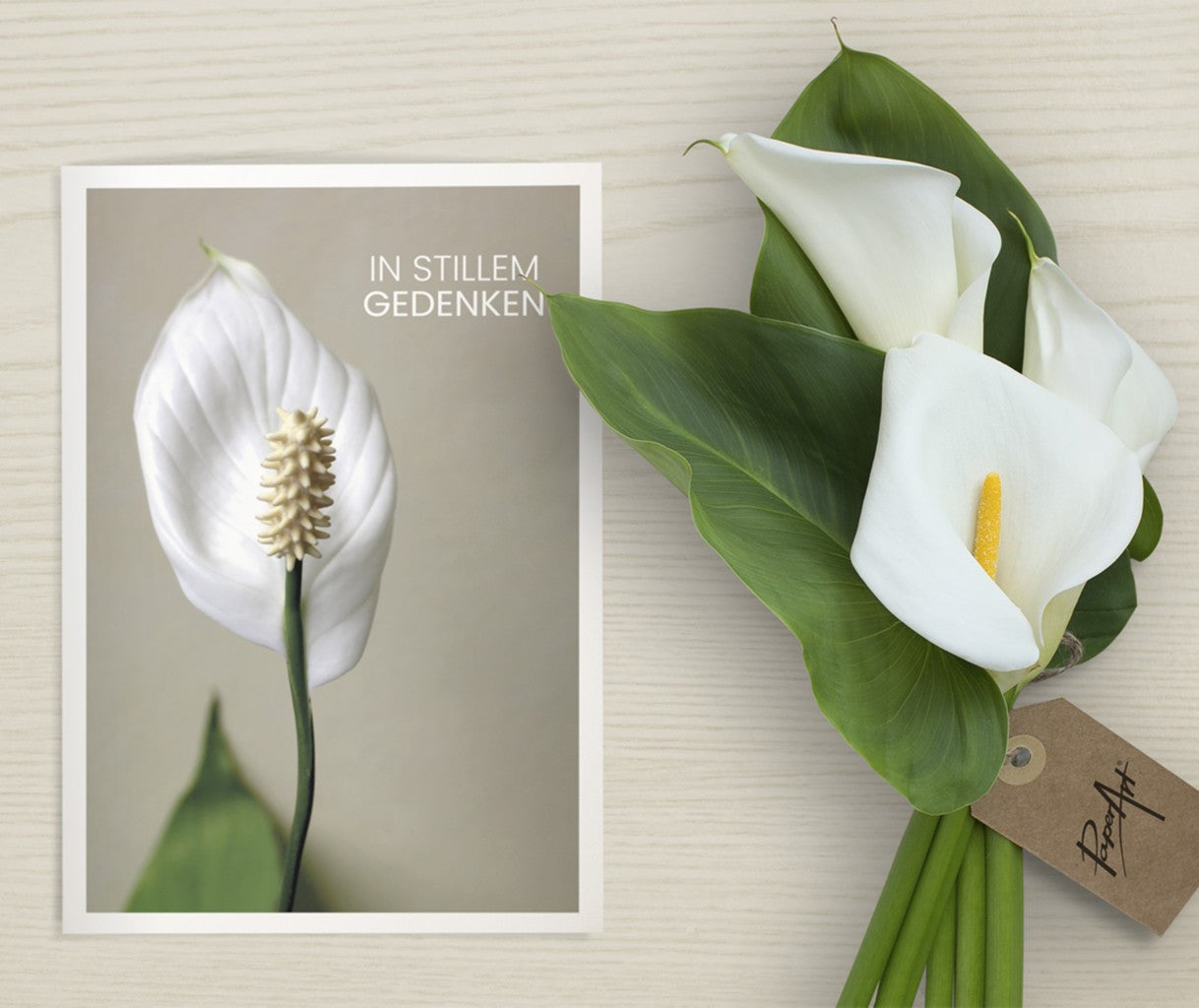 Trauerkarte Eco Serene DE – In stiller Erinnerung 6 Stück