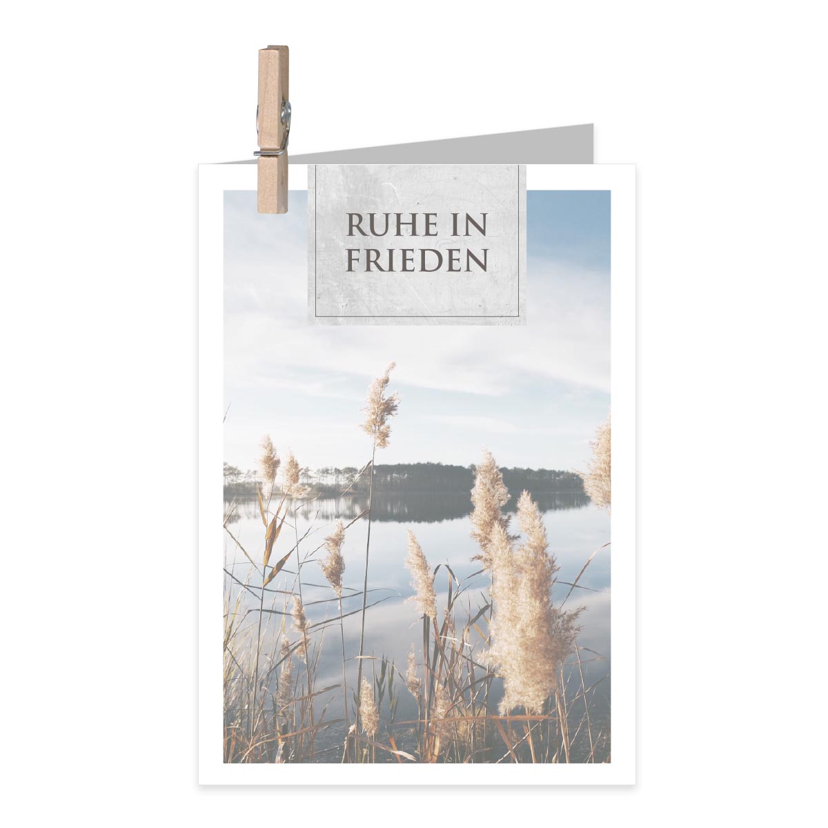 Condolence card Celeste DE - Peace in Peace v4 12 pieces