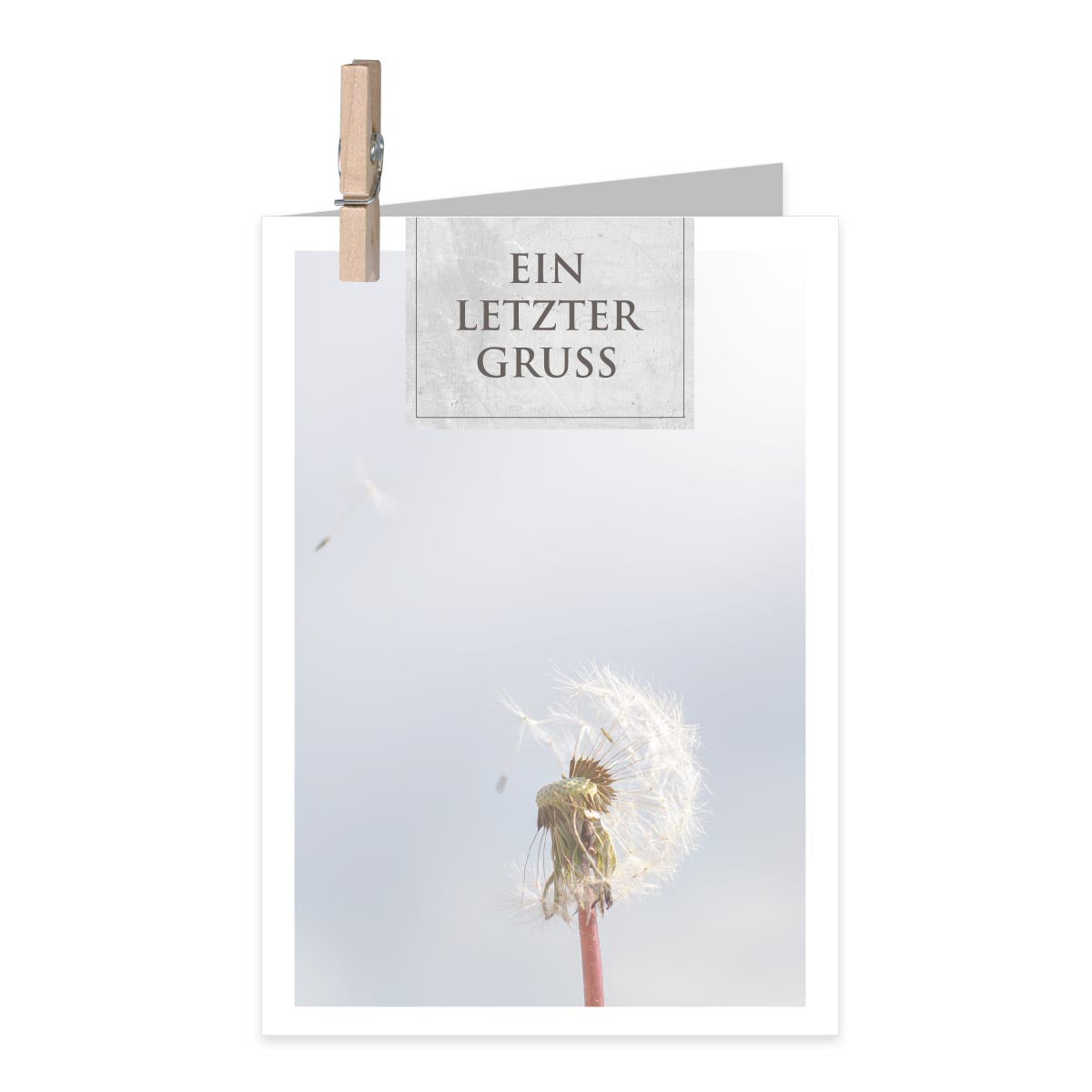 Condolence card Celeste DE - A last greeting v2 12 pieces