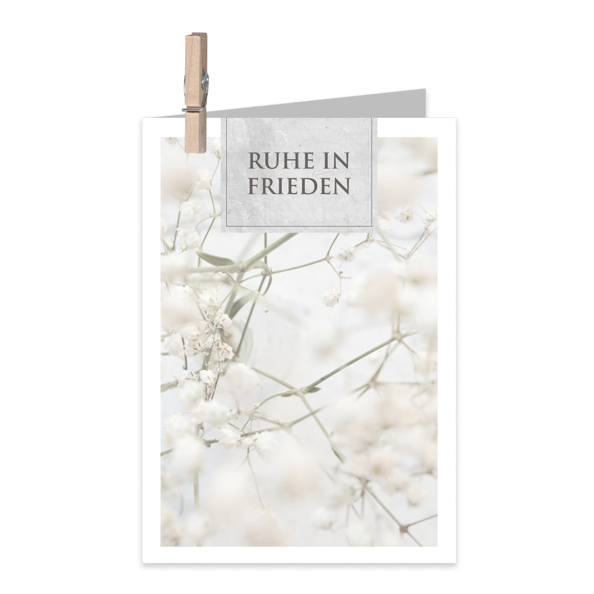 Condolence card Celeste DE - Peace in Peace v3 12 pieces
