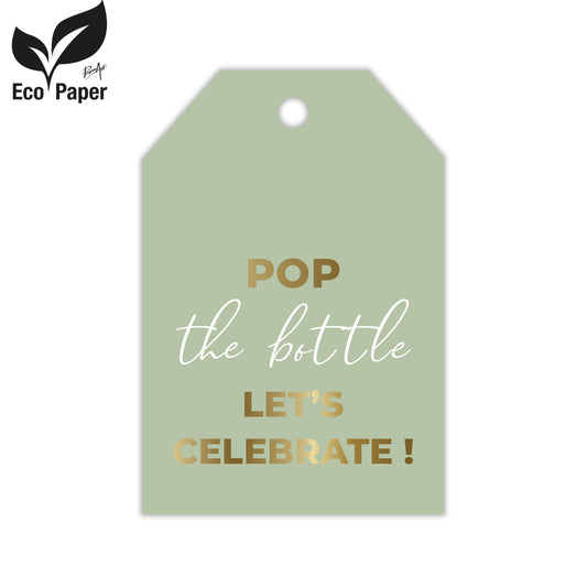 Kadokaart Eco Joy - Pop the bottle - lets celebrate 20 stuks