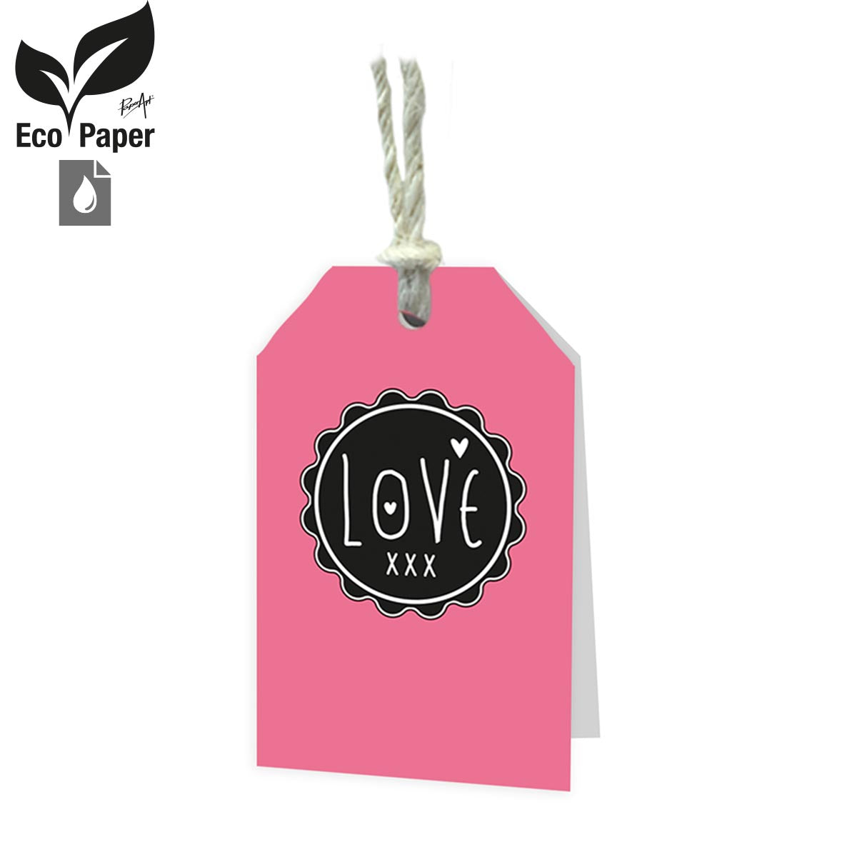 Kadokaart Eco Part DE - Love xxx 12 stuks