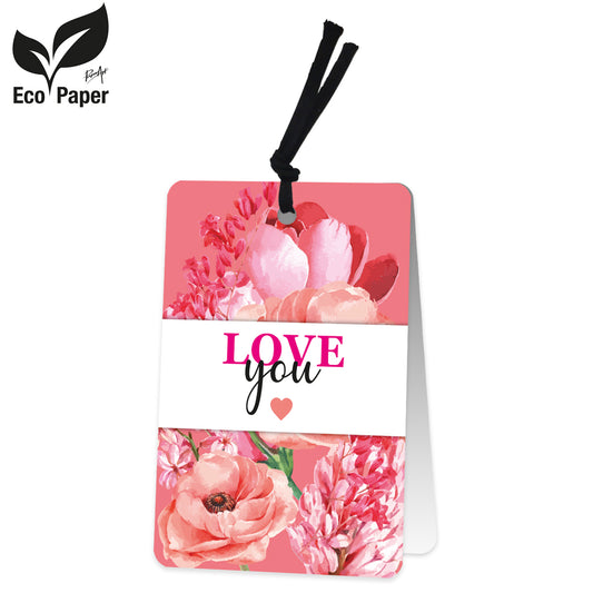 Wenskaart Eco Sprinkles DE - LOVE you 6 stuks