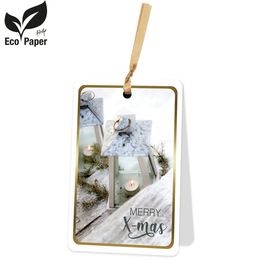 Wenskaart Merry X-mas 6 stuks
